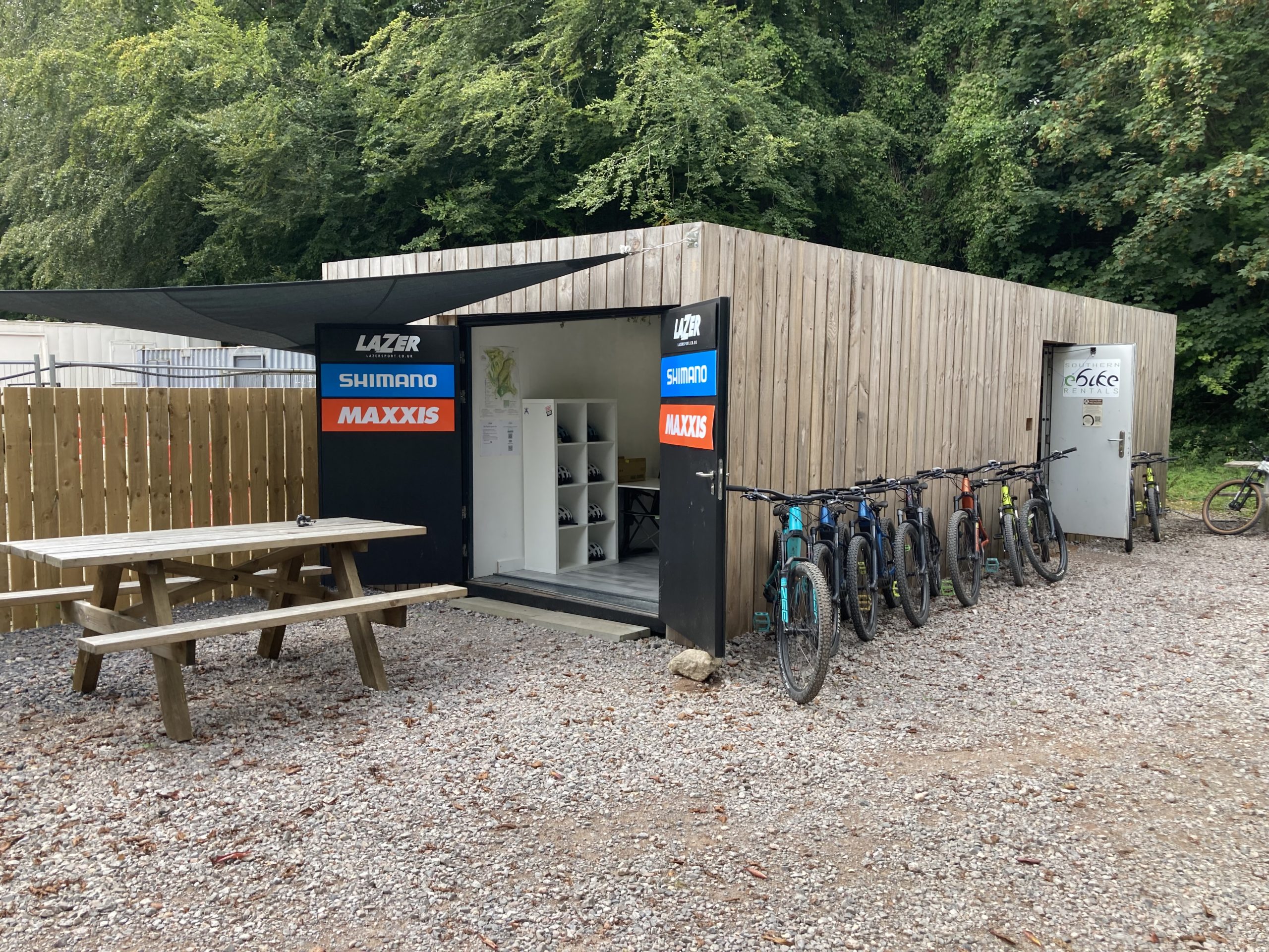 Southern E Bike Rentals base in Queen Elizabeth Country Park, Hampshire