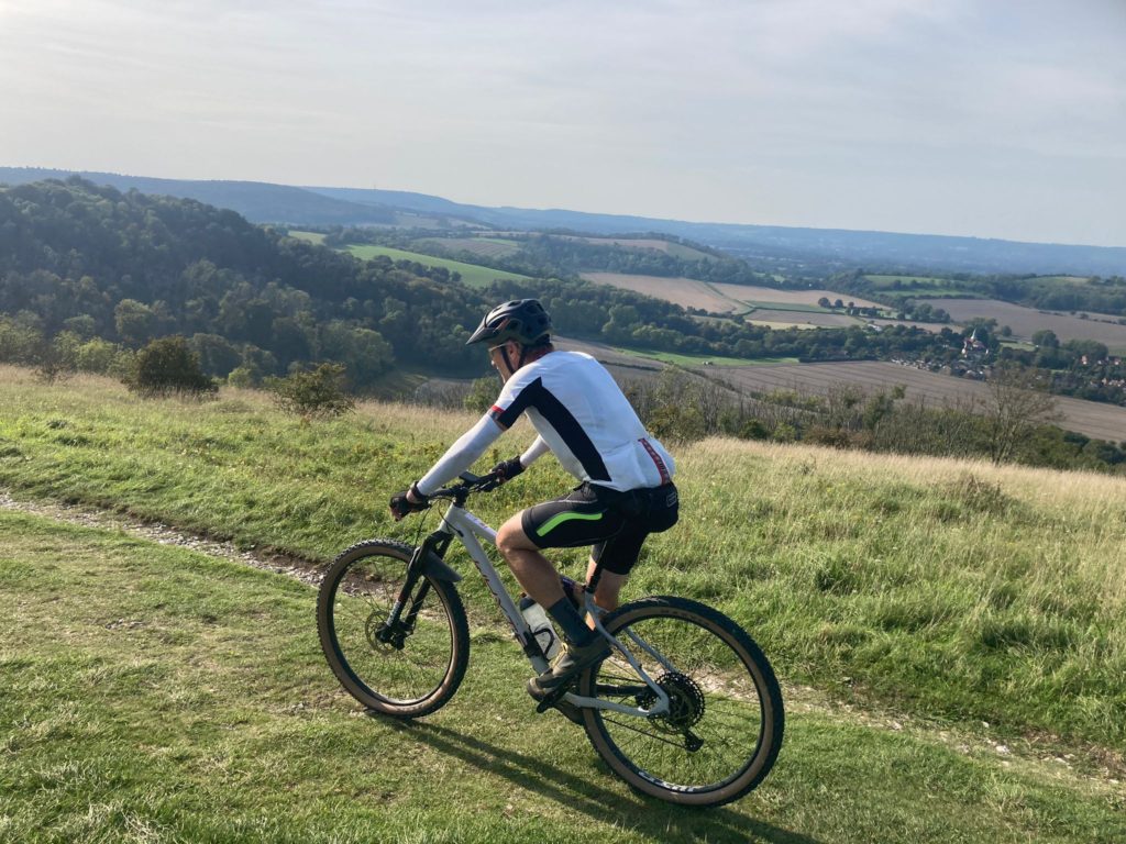 Traversing West Harting Hill while Riding the South Downs Way