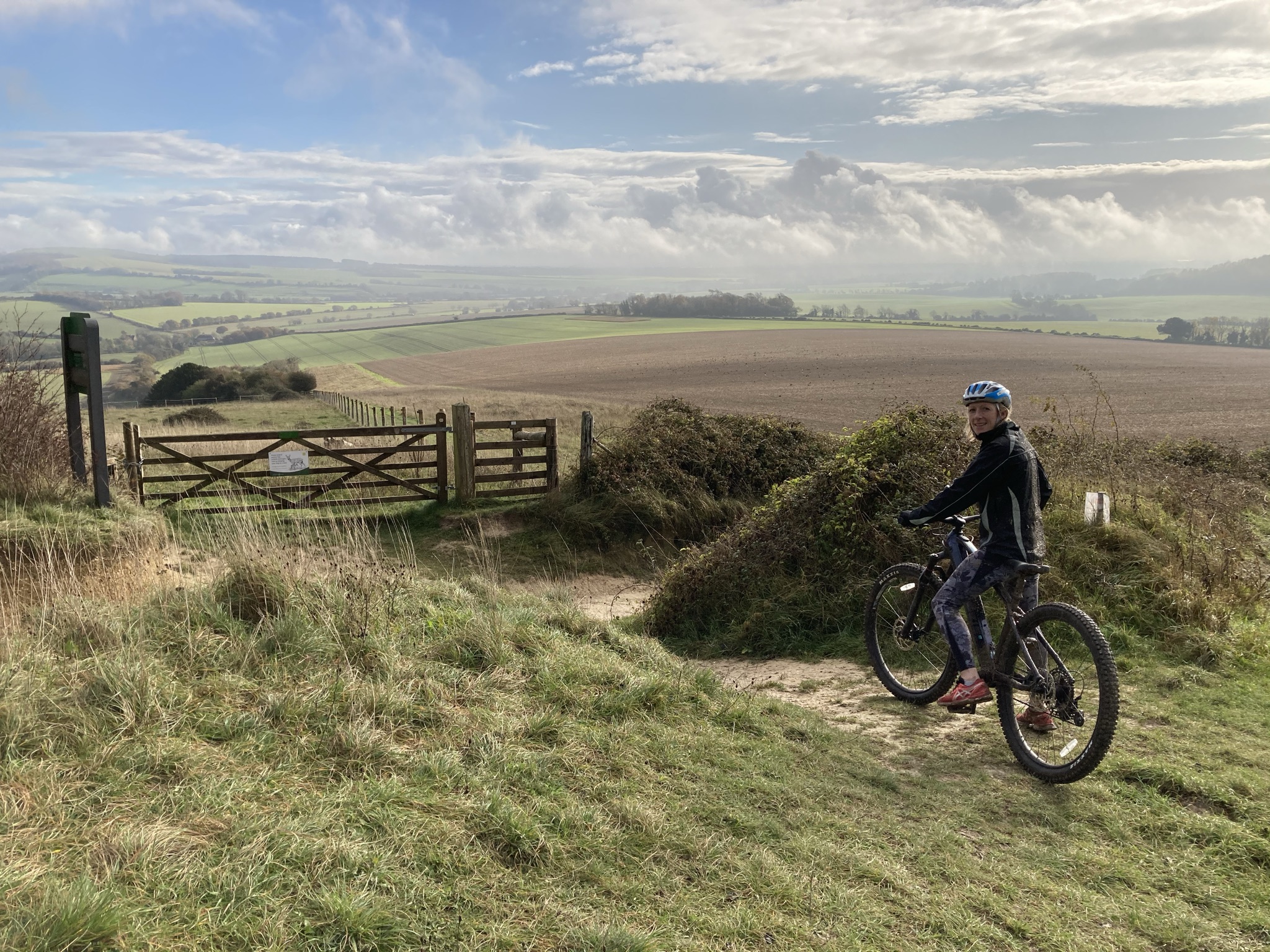 eMTB riding in Kingley Vale Nature Reserve