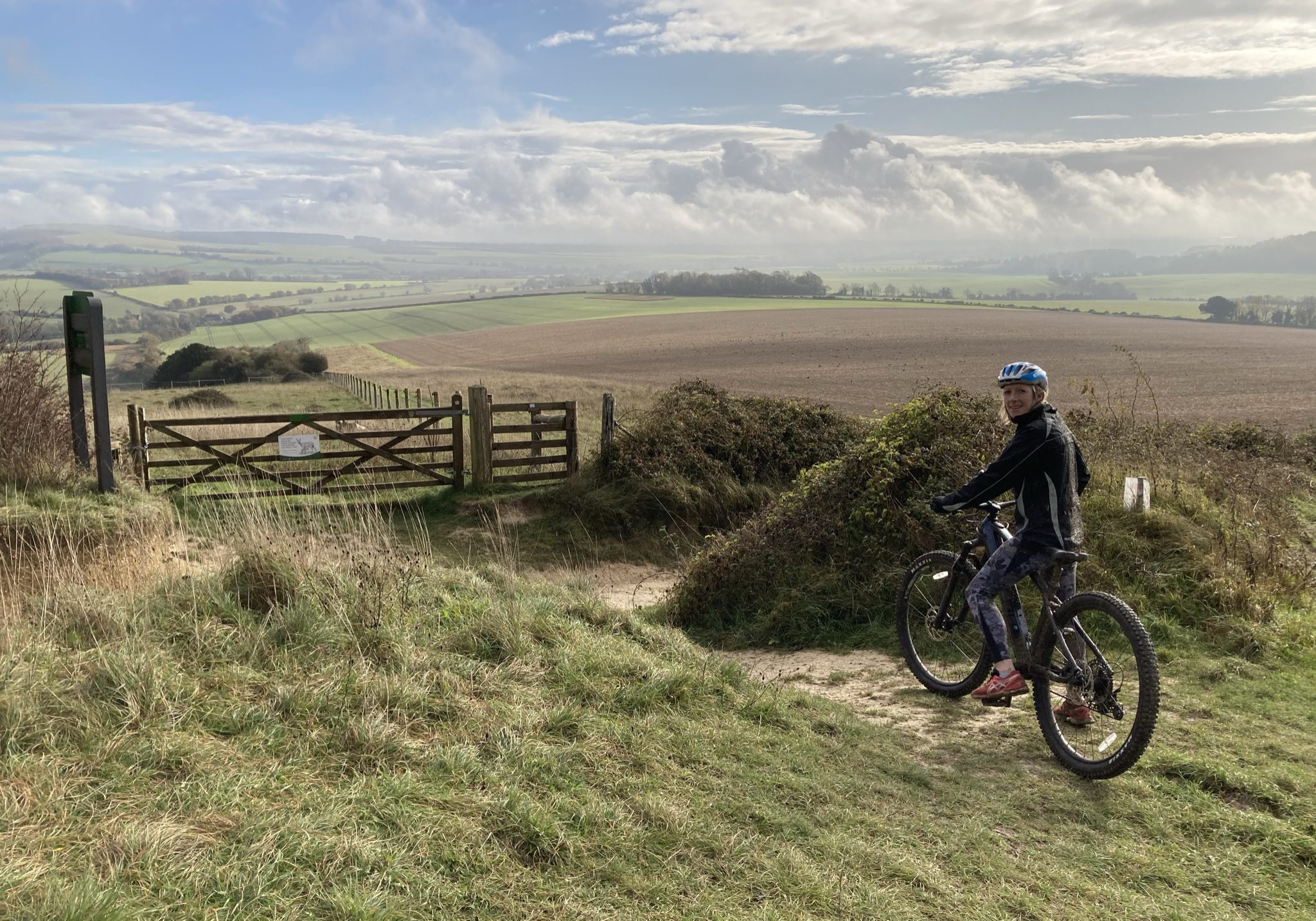 eMTB riding in Kingley Vale Nature Reserve