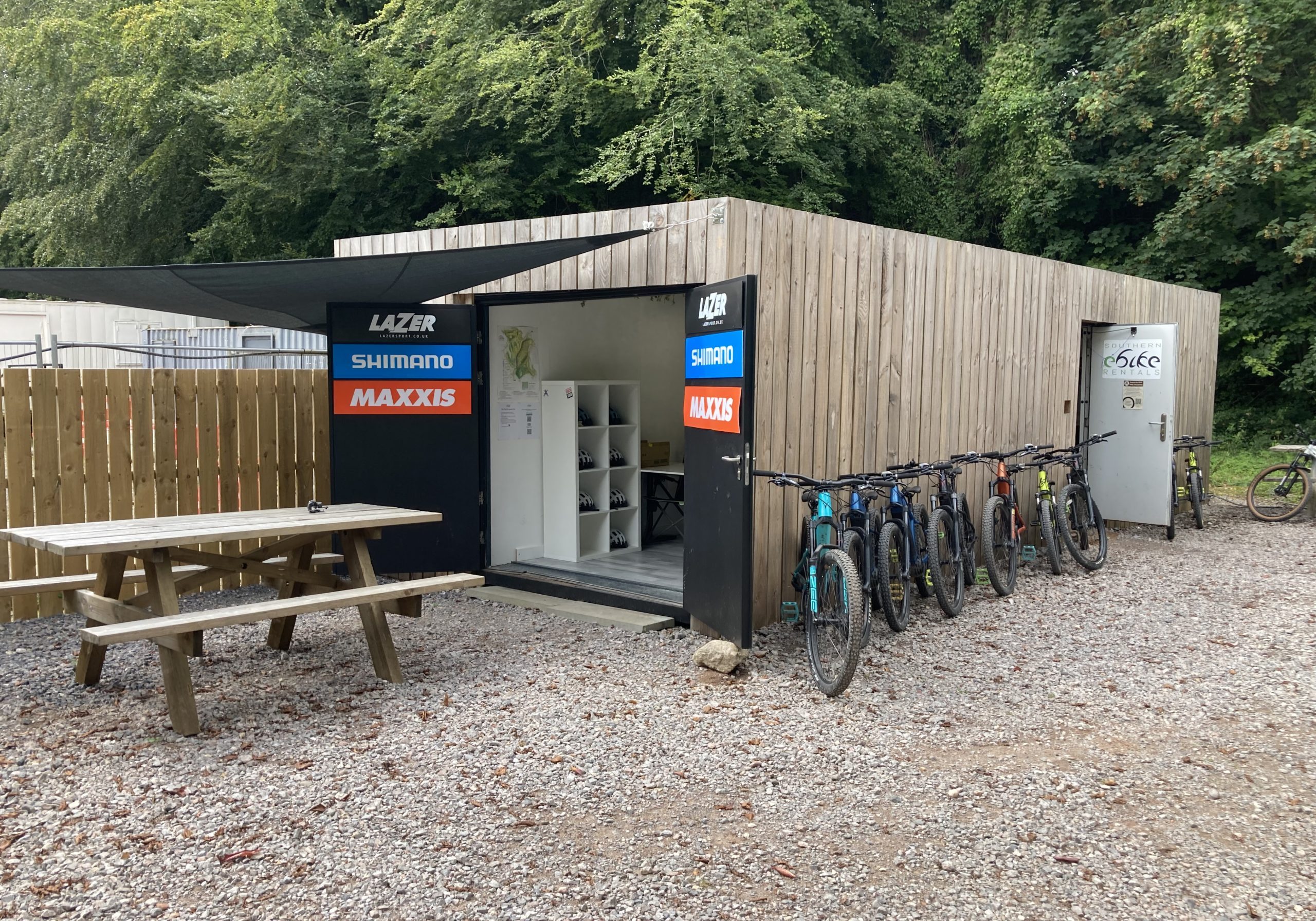 Southern E Bike Rentals base in Queen Elizabeth Country Park, Hampshire