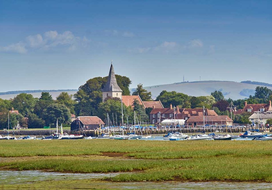 Bosham village from Chichester Harbour 